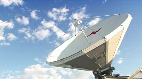 Satellite dish timelapse Видео 12433886