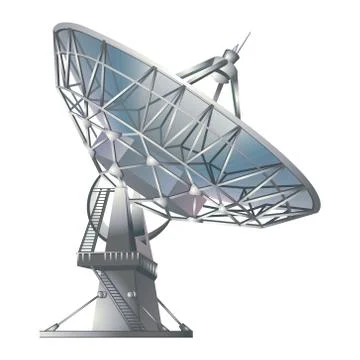 Satellite dish , vector illustration Stock Illustration
