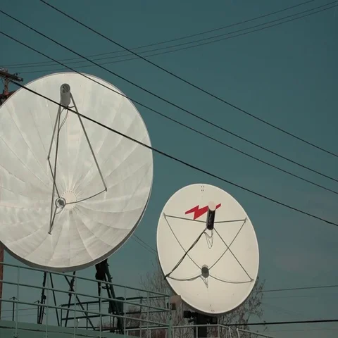 Satellite dishes 021 Stock Footage 69516749