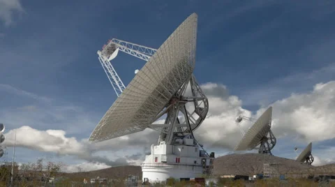 Satellite Dishes Align in Very Large Array (VLA) Stock Footage