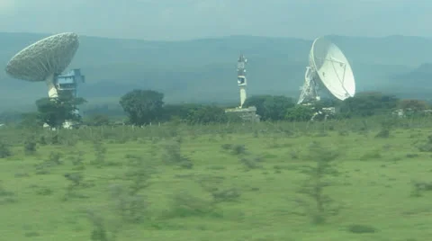 Satellite dishes Видео 24383153