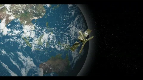 Satellite earth  Stock Footage 733401