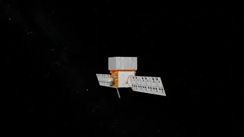 Satellite Fermi Gamma-ray Space Telescope . Elements of this image furnished by Видео 331323702
