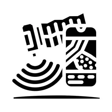 Satellite for field mapping glyph icon vector illustration Stock Illustration