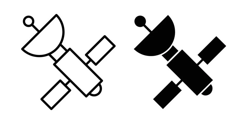 Satellite icon concept. best for web design Stock Illustration