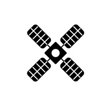 Satellite icon element of space icon for mobile concept and web apps. Thin li Stock Illustration
