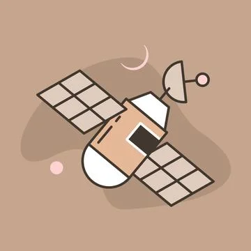 Satellite icon Illustrazione stock