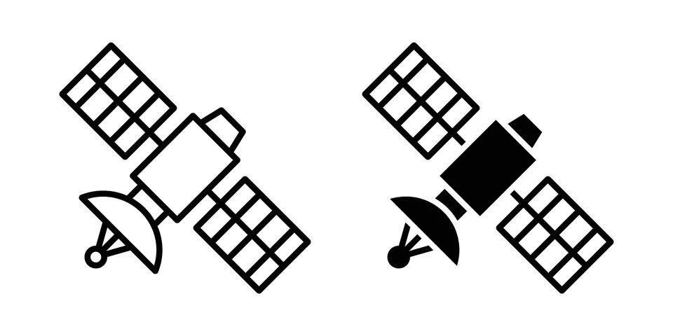Satellite icon or illustration vector symbols Stock Illustration
