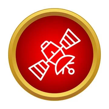 Satellite icon representing global wireless connectivity Illustrazione stock
