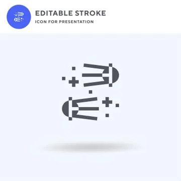 Satellite icon vector, filled flat sign, solid pictogram isolated on white, logo Illustrazione stock