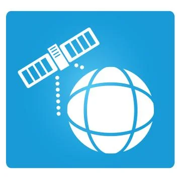 Satellite icons Stock Illustration