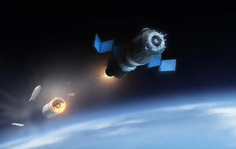 Satellite Stock Illustration