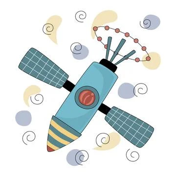 Satellite  Stock Illustration