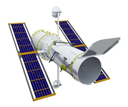 Satellite isolated on white background Stock Illustration