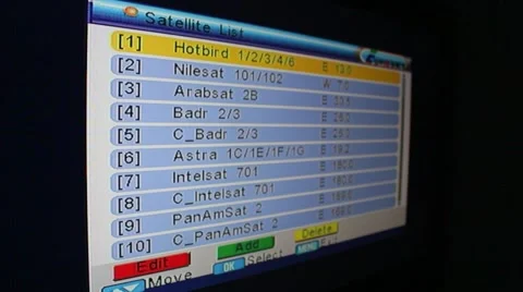 Satellite List Vidéo 49479120