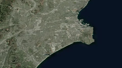 Map Of Los Angeles Stock Video Footage | Royalty Free Map Of Los ...