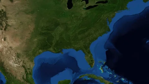 Satellite Map Zoom Animation From World View To Little Rock Arkansas Stock Footage 327438050