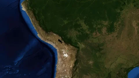 Satellite Map Zoom Animation From World View To Arequipa Peru Stock Footage 328340586