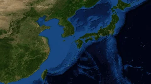 Satellite Map Zoom Animation From World View To Kawasaki Japan Stock Footage 328616066