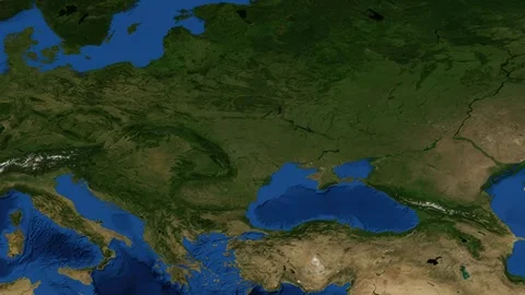 Satellite Map Zoom Animation From World View To Chernihiv Ukraine Vídeos de archivo 329203073