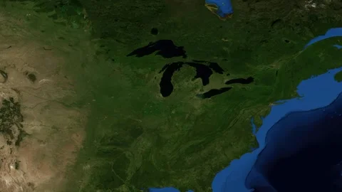 Satellite Map Zoom Animation From World View To Saint Paul Minnesota Stock Footage 330856999