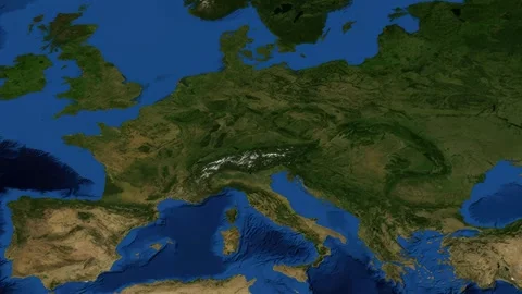 Satellite Map Zoom Animation From World View To Leipzig Germany 스톡 동영상 331191126