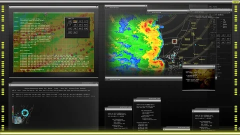 Satellite Mapping 2 Stock Footage 94688939