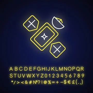 Satellite neon light icon Stock Illustration