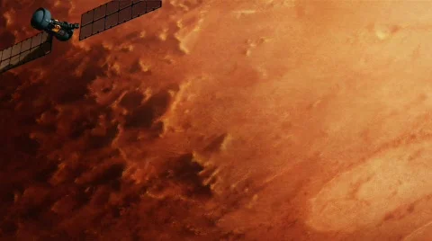 Satellite in the outer space.Close up. Stock Footage 739252
