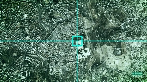 A satellite overview of Jerusalem - with aim Vidéo 20989711