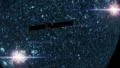 Satellite passes sun planet energy field sci fi in silhouette 4k 4k or 4k+ Resolution