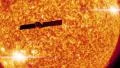 Satellite passes sun in silhouette 4k 4k or 4k+ Resolution