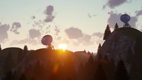 Satellite radar network communication material video Stock-Footage 288267722