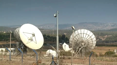 Satellite Radars Station 4 Stock Footage 20213154