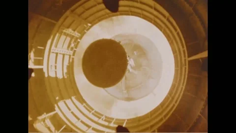 Satellite release from spacecraft in space - 1968 Stock Footage 104334178