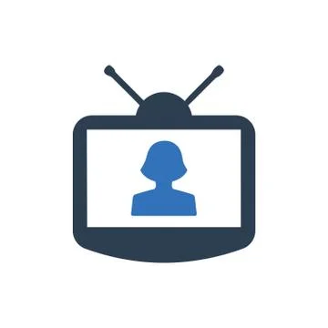 Satellite screen icon Illustrazione stock