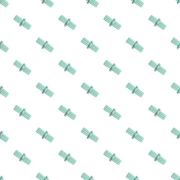 Satellite seamless pattern for technology and communication Stock Illustration