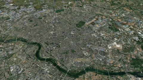 Satellite Shenyang map background loop. Spinning around China city air foot.. Vidéo 260235463