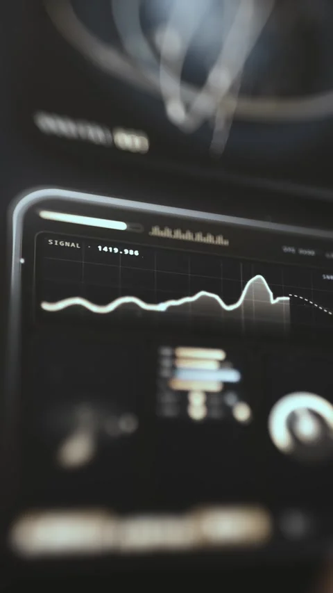 Satellite Signal Analytics Dashboard Stock Footage 340556072