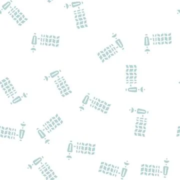 Satellite with solar panel glyph vector seamless pattern Stockillustratie