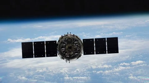Satellite Space Carrier Stock Footage 49152626