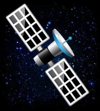 Satellite space Stock Illustration
