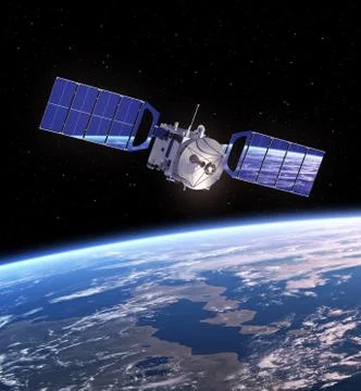 Satellite In Space Stock Photos