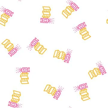 Satellite technology vector seamless pattern Stock Illustration