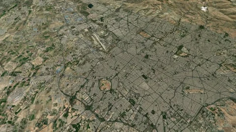 Satellite Tehran map background loop. Sp... | Stock Video | Pond5