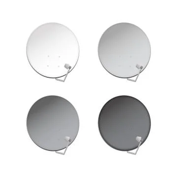 Satellite television dish vector illustration. Stock Illustration