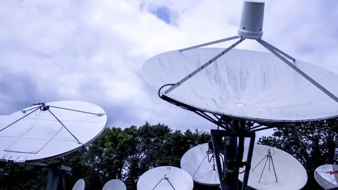 Satellite Time lapse Video stock 74569025