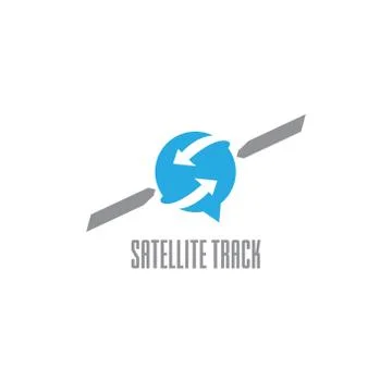Satellite Track concept Ilustración de archivo