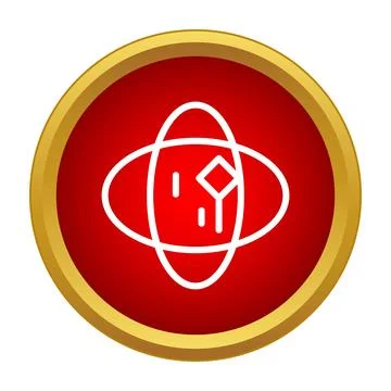 Satellite tracking global communication data network icon Stock Illustration