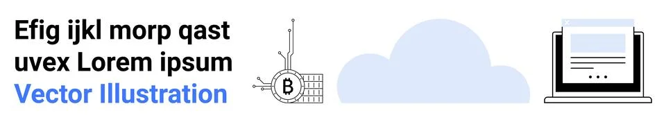 Satellite transmitting to cloud storage, connected laptop displaying data. Id Stockillustratie